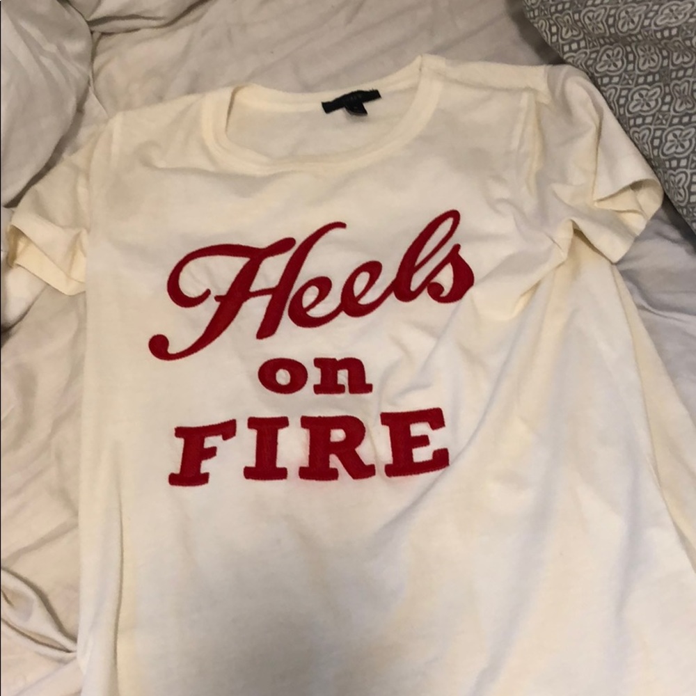 J.Crew Heels On Fire Tee